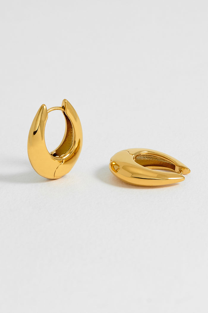 Oversized Teardrop Hoops