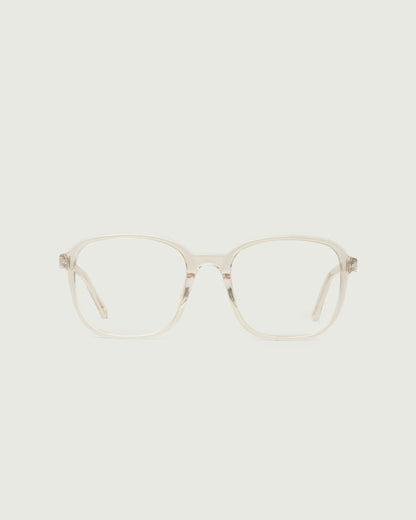 Jellyfish::Paige Eyeglasses square clear plant-based plastic front