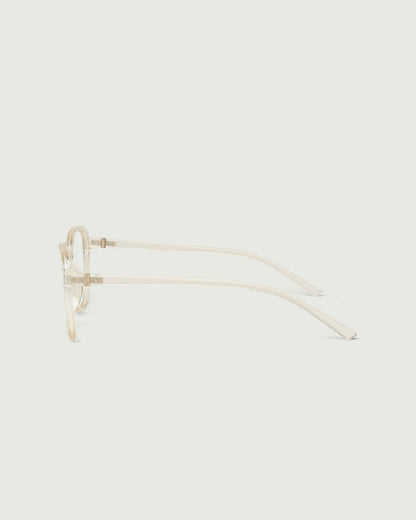 Jellyfish::Paige Eyeglasses square clear plant-based plastic side