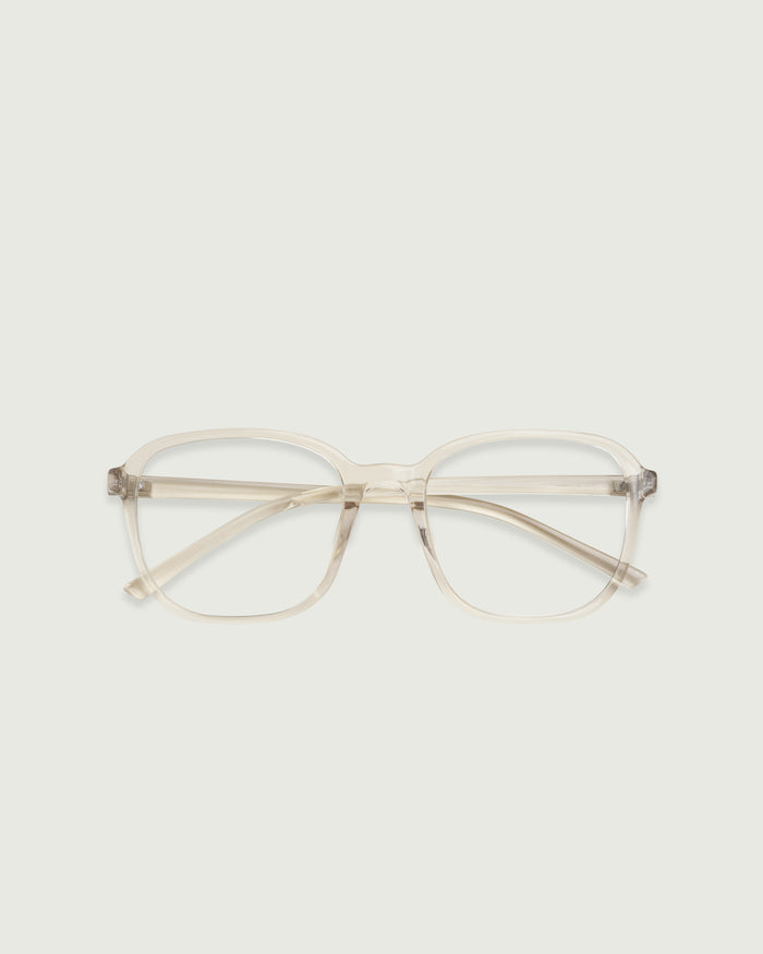 Jellyfish::Paige Eyeglasses square clear plant-based plastic top