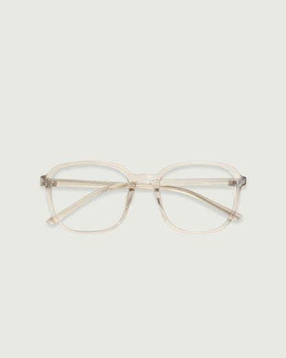Jellyfish::Paige Eyeglasses square clear plant-based plastic top