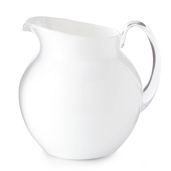 PALLA GLAZED PITCHER IN WHITE