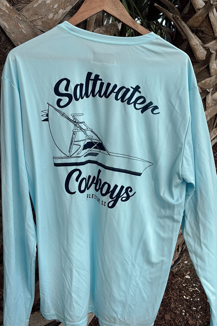 PASTEL BLUE BOAT TEE
