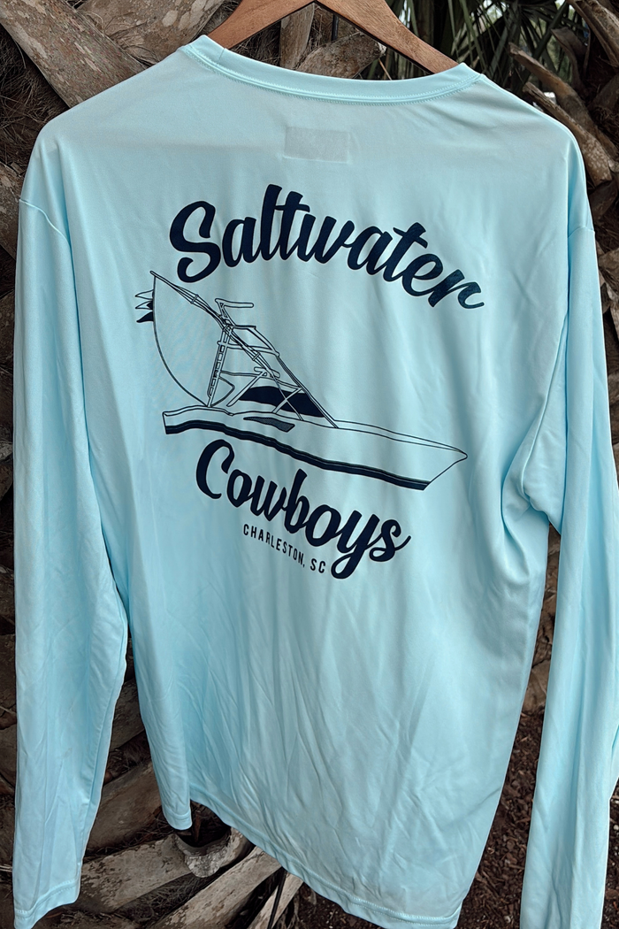 PASTEL BLUE BOAT TEE