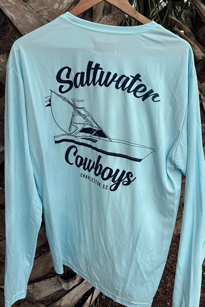 PASTEL BLUE BOAT TEE