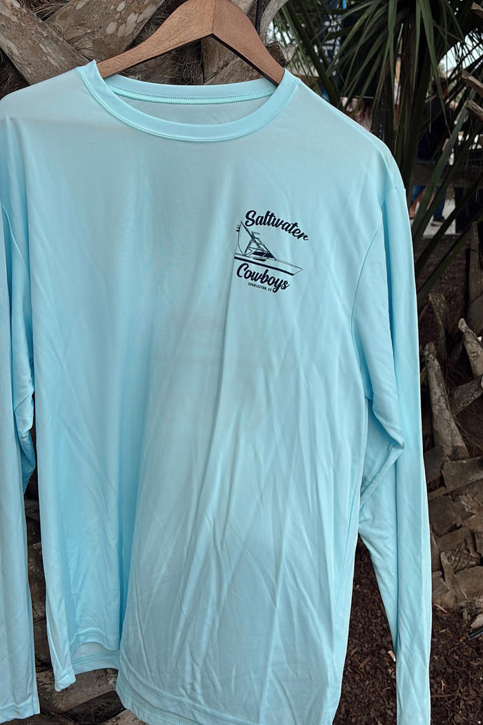 PASTEL BLUE BOAT TEE