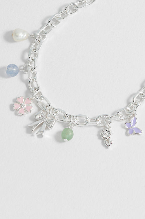 Pastel Charm T-Bar Bracelet