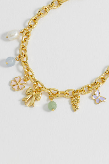 Pastel Charm T-Bar Bracelet