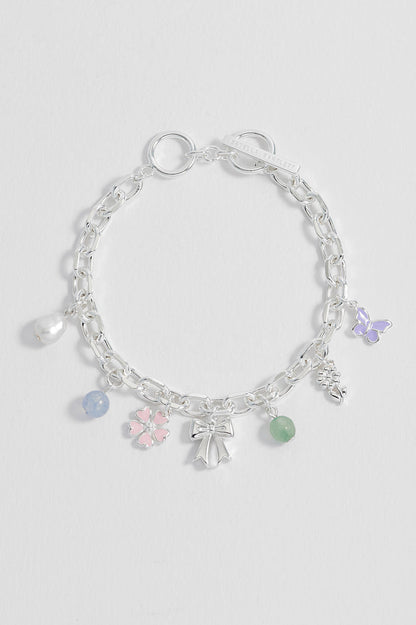 Pastel Charm T-Bar Bracelet