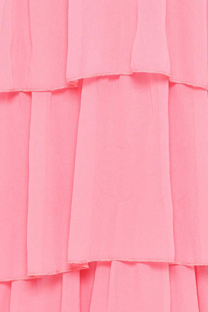 Petal and Pup USA DRESSES Peachester Strapless Maxi Dress - Coral