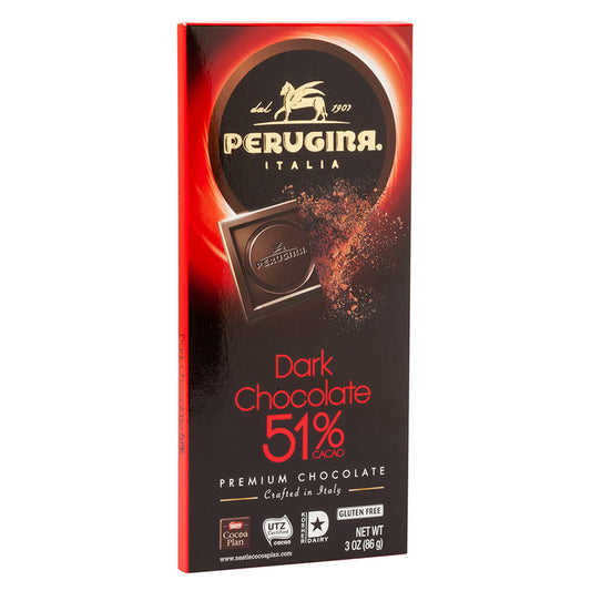 Perugina Dark Chocolate 51% Candy Bar - 12 Count