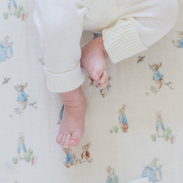 PETER RABBIT™ COTTON MUSLIN CHANGING COVERS - Saranoni