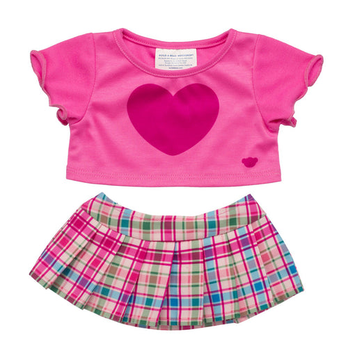 Plaid Skirt Set