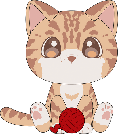 Playful Cat Plush (9in)