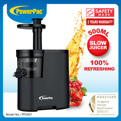 PowerPac Juice Extractor, Slow Juicer, Cold Press Juicer (PP3407)