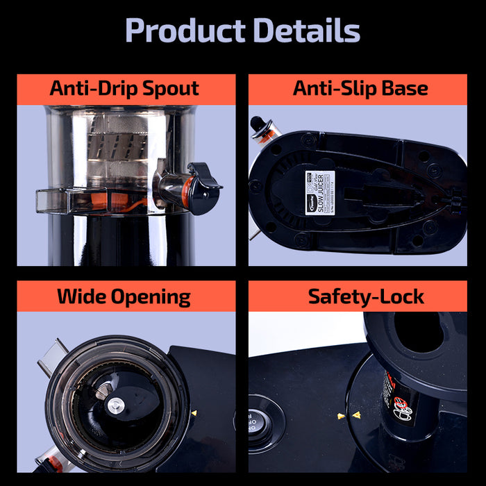 PowerPac Juice Extractor, Slow Juicer, Cold Press Juicer (PP3407)