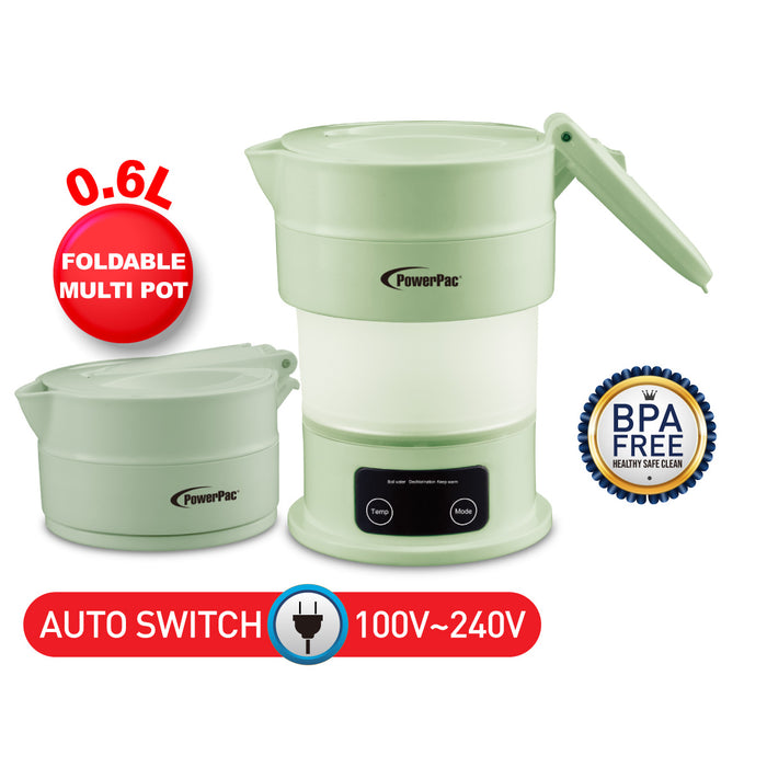 PowerPac Travel Jug, Universal Kettle Jug, 110V -240V Travel Jug, Foldable Jug , Kettle Jug(PPJ2024)