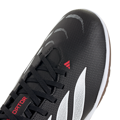 adidas Predator Club Indoor Soccer Shoes | Core Black / White | Kid's
