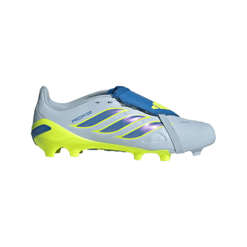 adidas Predator League Fold-Over Tongue FG/MG Soccer Cleats | Crystal Sky / Ray Blue / Team Solar Yellow | Kid's
