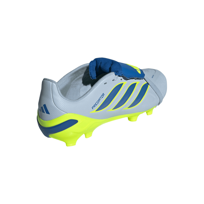 adidas Predator League Fold-Over Tongue FG/MG Soccer Cleats | Crystal Sky / Ray Blue / Team Solar Yellow | Kid's