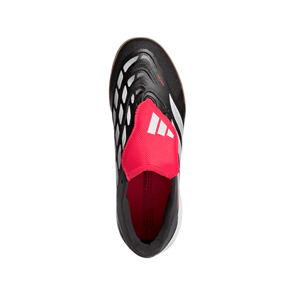 adidas Predator League Fold-Over Tongue Indoor Soccer Shoes | Core Black / Cloud White / Lucid Red | Kid's
