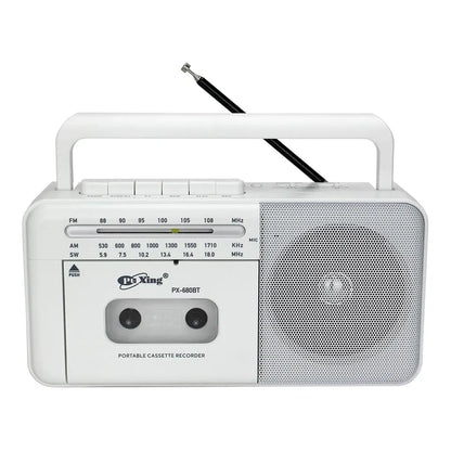 Pu Xing PX680BT AC DC AM FM SW Portable Cassette Recorder