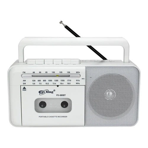 Pu Xing PX680BT AC DC AM FM SW Portable Cassette Recorder