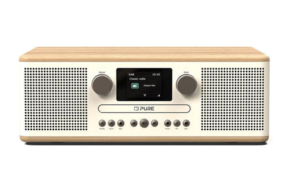 Pure Classic C-D6 DAB+ FM Radio with Bluetooth CD Player Cotton White White