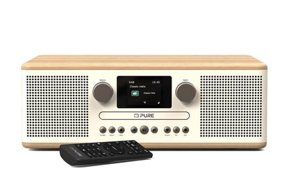 Pure Classic C-D6 DAB+ FM Radio with Bluetooth CD Player Cotton White White