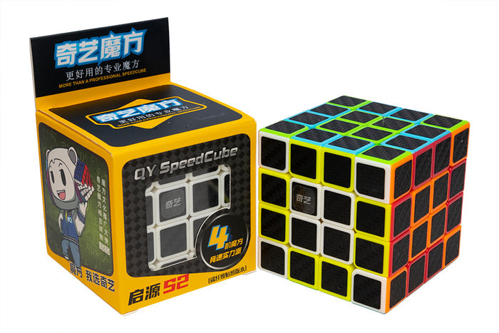 QiYi Carbon Fiber 4x4 - Phantom (Stickerless Bright)