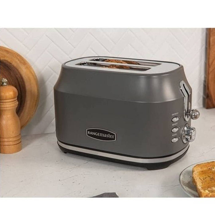 Rangemaster Classic 2 Slice Grey Toaster | RMCL2S201GY Rangemaster Toaster Euronics Ireland