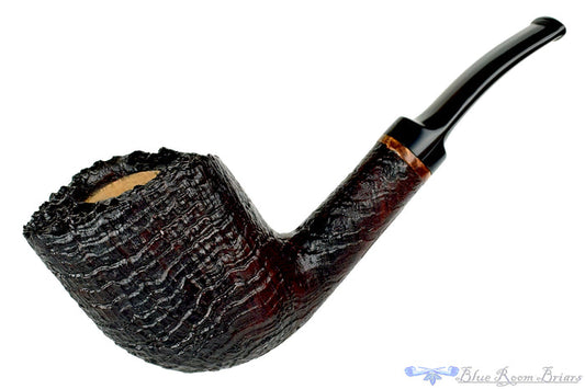 Blue Room Briars is proud to present this RC Sands Pipe 1/4 Bent Large Ring Blast Yachtsman with Plateau