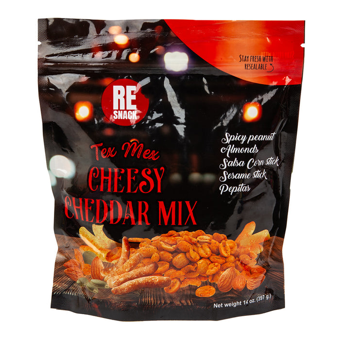 Re Snack Tex Mex Cheesy Cheddar Snack Mix - 12 Count