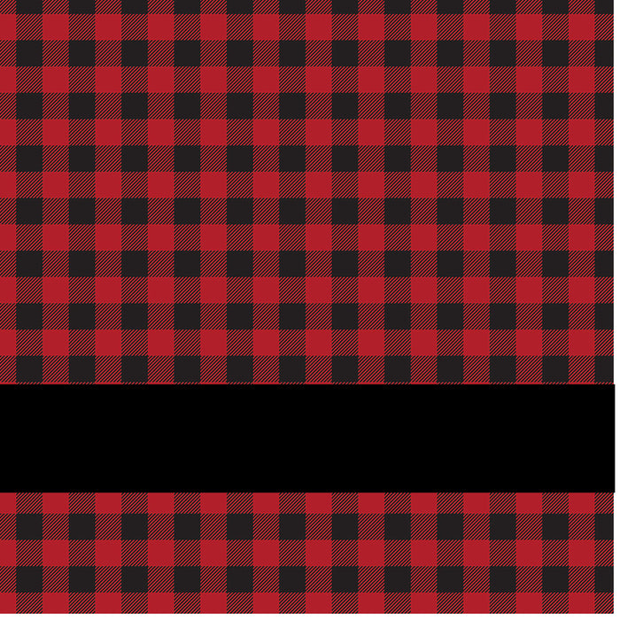 Red Buffalo Plaid Laserable Leatherette Sheet