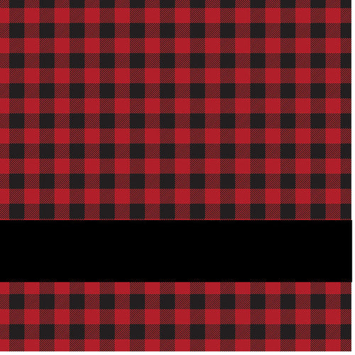 Red Buffalo Plaid Laserable Leatherette Sheet