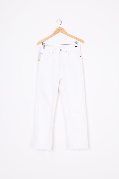 RE/DONE Womens White Jeans Size W 28
