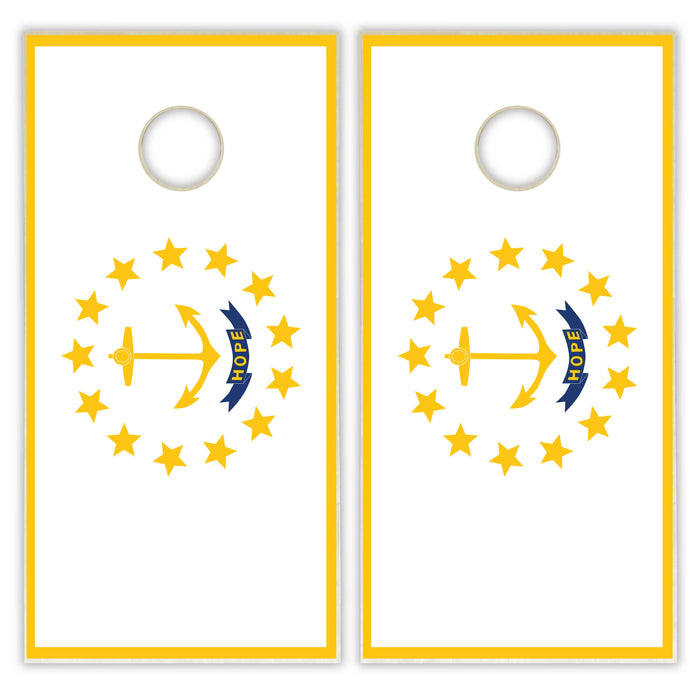 Rhode Island State Flag Cornhole Set