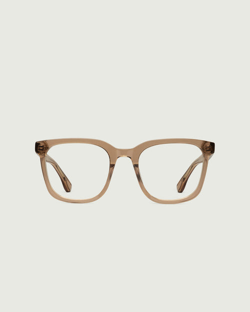 Ceylon::River Eyeglasses square brown plant-based plastic front