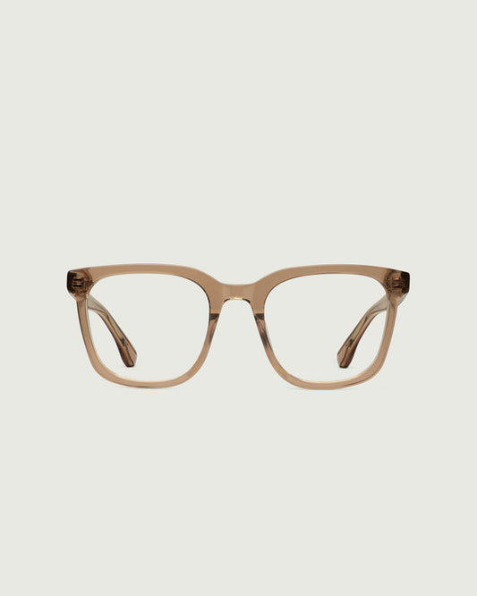 Ceylon::River Eyeglasses square brown plant-based plastic front