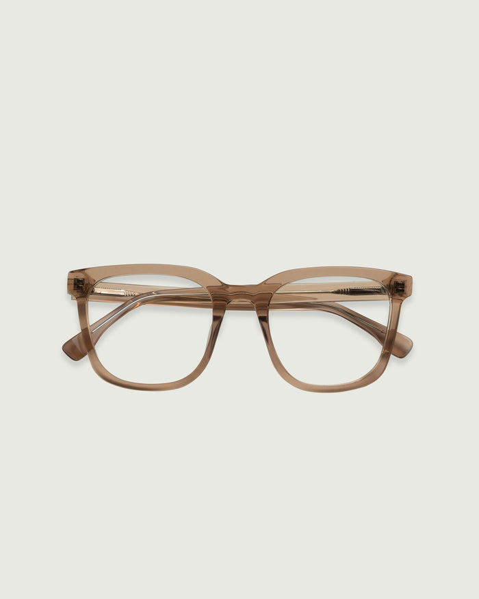 Ceylon::River Eyeglasses square brown plant-based plastic top