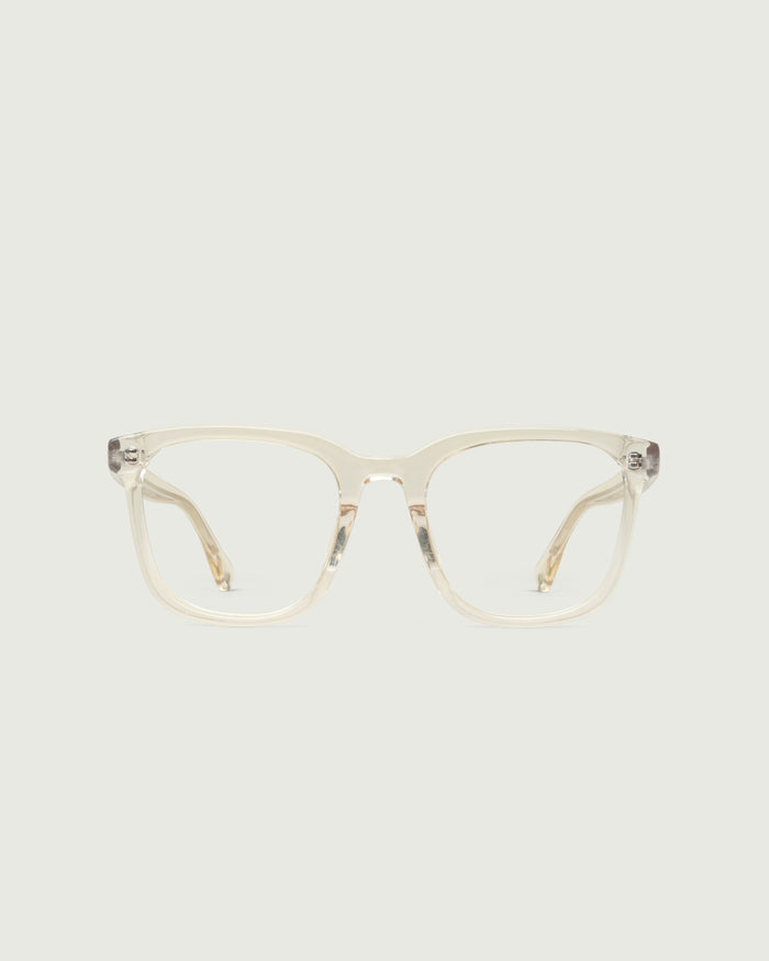 Jellyfish::River Eyeglasses square clear plant-based plastic front