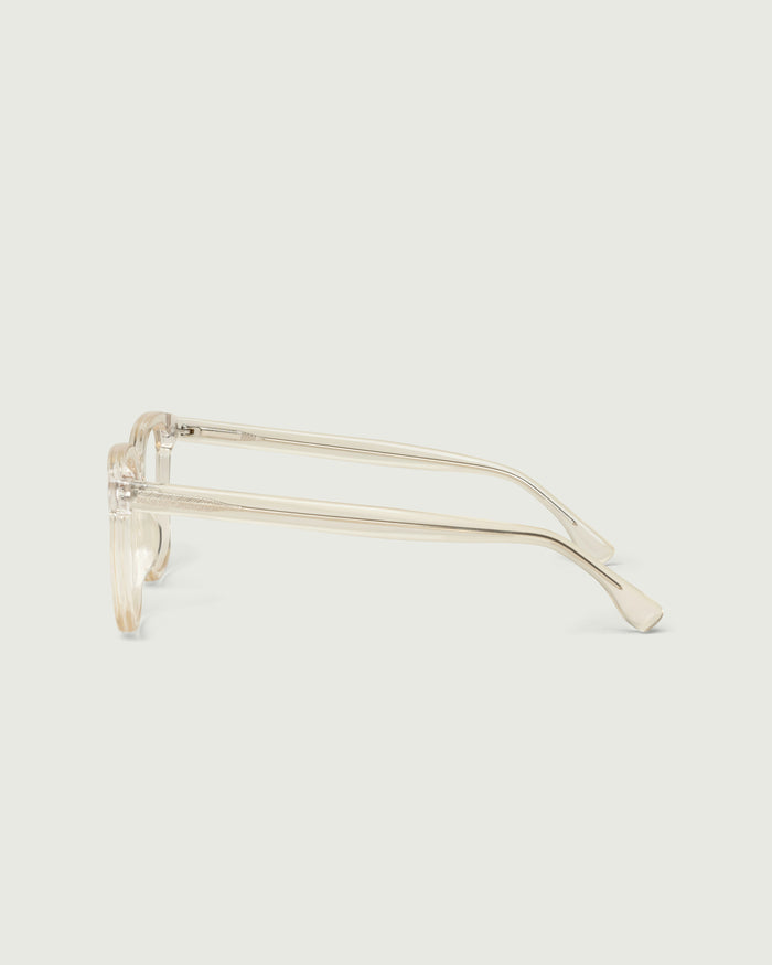 Jellyfish::River Eyeglasses square clear plant-based plastic side