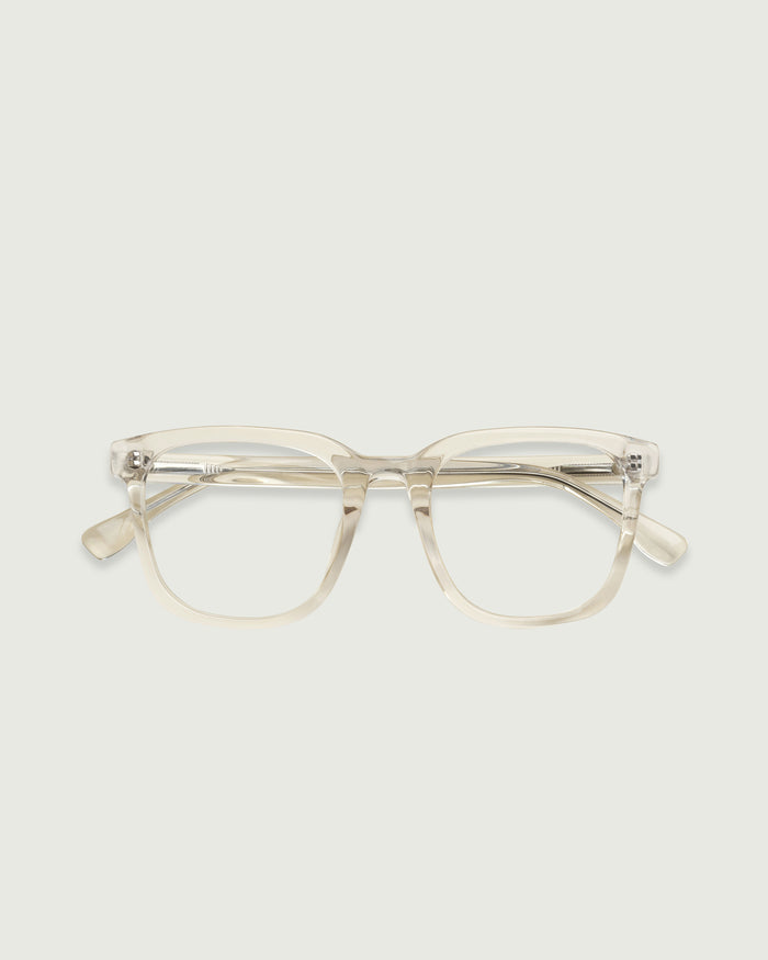 Jellyfish::River Eyeglasses square clear plant-based plastic top