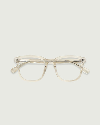 Jellyfish::River Eyeglasses square clear plant-based plastic top