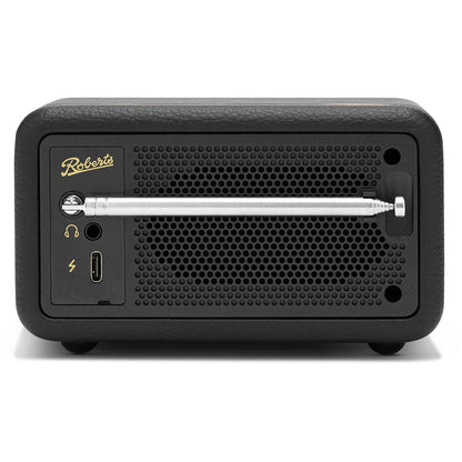 Roberts Revival Petite 2 DAB DAB+ Bluetooth Rechargeable Digital Radio Black Black