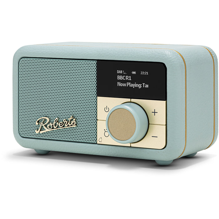 Roberts Revival Petite 2 DAB DAB+ Bluetooth Rechargeable Digital Radio Duck Egg Duck Egg
