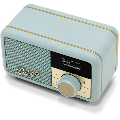 Roberts Revival Petite 2 DAB DAB+ Bluetooth Rechargeable Digital Radio Duck Egg Duck Egg