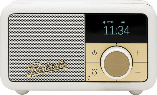 Roberts Revival Petite 2 DAB DAB+ Bluetooth Rechargeable Digital Radio Pastel Cream Pastel Cream