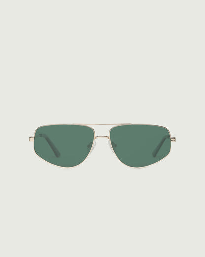 White Gold Polarized / Gold / Green