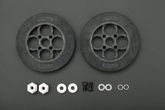 Rubber Wheel 136×24mm (Kit) [discontinued] by DFRobot - The Pi Hut